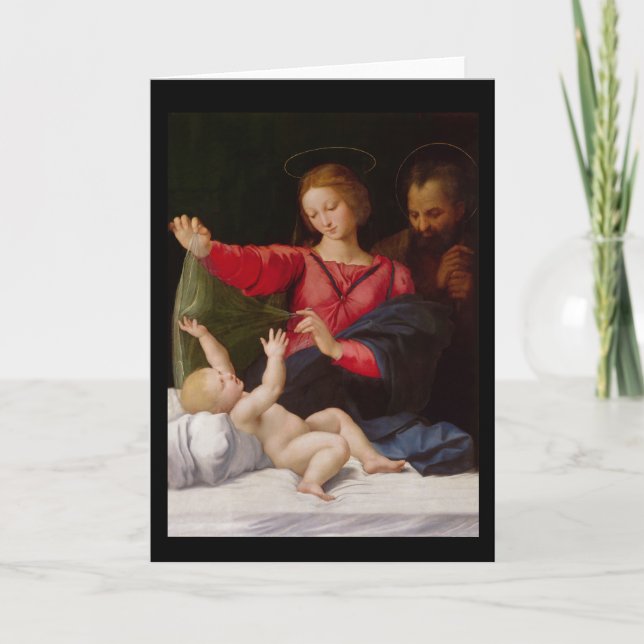 Cartes Pour Fêtes Annuelles Sainte Famille La Madone de Lorette (Devant)