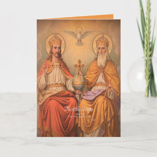 Cartes Pour Fêtes Annuelles Sainte Trinité avec prière