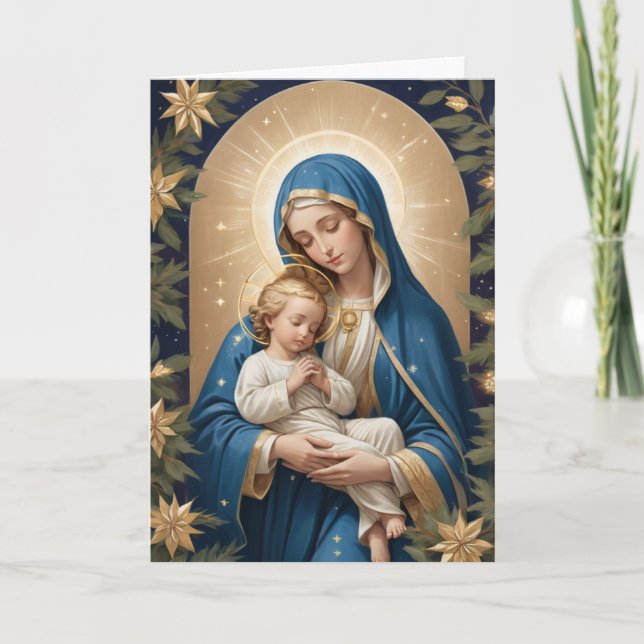 Cartes Pour Fêtes Annuelles Sainte Vierge Marie Traditionnelle Catholique (Devant)
