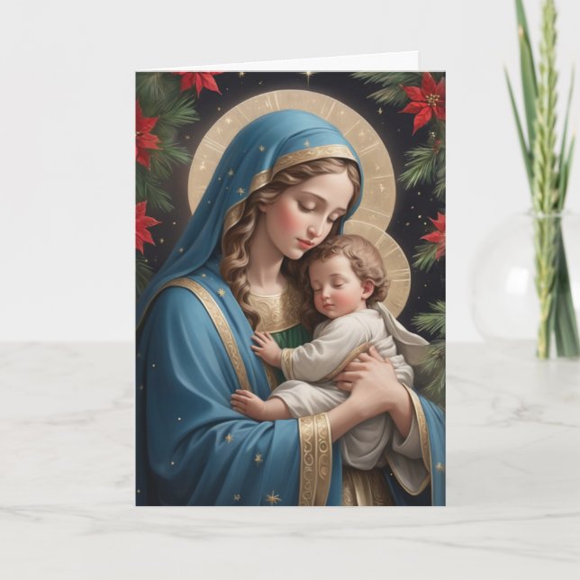 Cartes Pour Fêtes Annuelles Sainte Vierge Marie Traditionnelle Catholique (Devant)