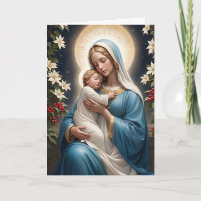 Cartes Pour Fêtes Annuelles Sainte Vierge Marie Traditionnelle Catholique (Devant)