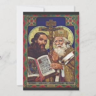 Cartes Pour Fêtes Annuelles Saints Cyrille et Méthode Apôtres des Slaves