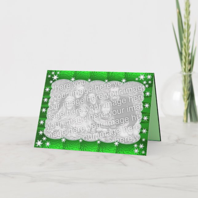 Cartes Pour Fêtes Annuelles Saison brillante (cadre de photo) (Devant)