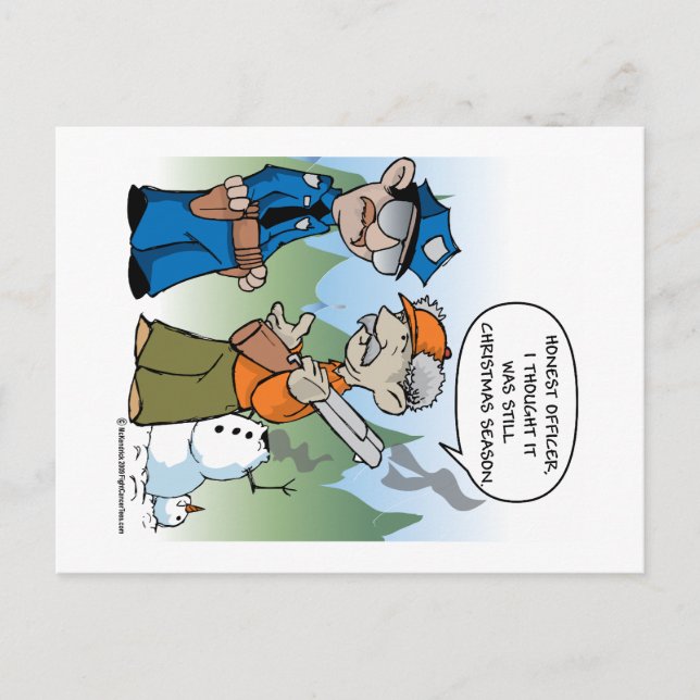 Cartes Pour Fêtes Annuelles Saison de chasse de Noël (Devant)