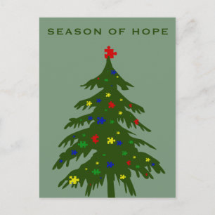 Cartes Pour Fêtes Annuelles Saison de l'espoir - Autisme