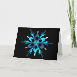 Cartes Pour Fêtes Annuelles Saison de Noël Snowflake 1C