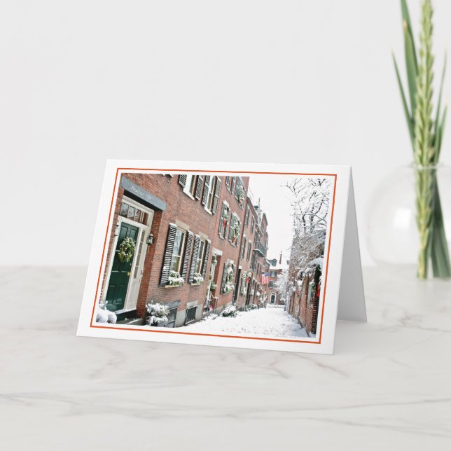 Cartes Pour Fêtes Annuelles Saison des Fêtes: Beacon Hill, Boston MA (Devant)