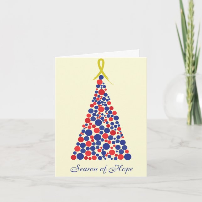 Cartes Pour Fêtes Annuelles Saison d'espoir - Soutenez nos troupes (Devant)