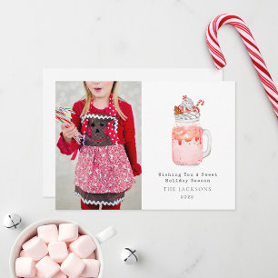 Cartes Pour Fêtes Annuelles Saison douce Pepperment Milkshake Noël