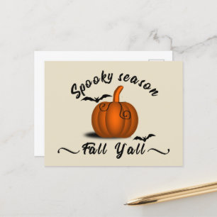 Cartes Pour Fêtes Annuelles saison éffrayante automne yall
