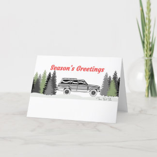 Cartes Pour Fêtes Annuelles Saison Grand Wagon's Greeting Christmas