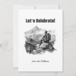 Cartes Pour Fêtes Annuelles Saison Noël Vacances Homme Montagnes