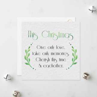 Cartes Pour Fêtes Annuelles Saison Sentiment minimaliste avec Flouris d'or