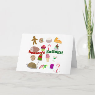 Cartes Pour Fêtes Annuelles Saisons Manges
