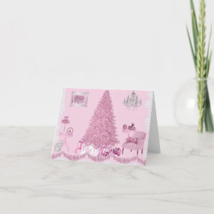 Cartes Pour Fêtes Annuelles Salle rose Shabit Noël