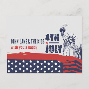 Cartes Pour Fêtes Annuelles Salut Emblématique à la Liberté, 4 Juillet