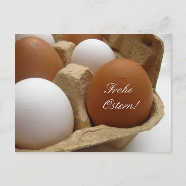Cartes Pour Fêtes Annuelles salutation aux oeufs de pâques allemands (Devant)