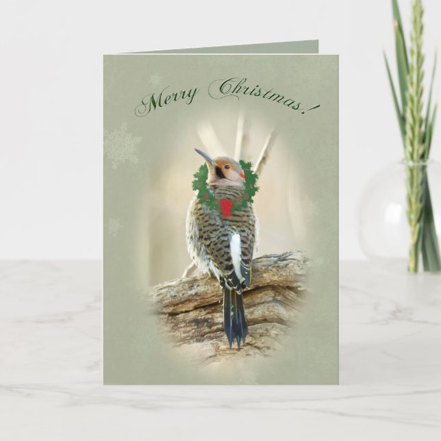 Cartes Pour Fêtes Annuelles Salutation de Joyeux Noël - clignotement du nord (Devant)