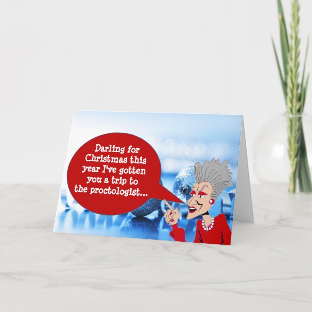 Cartes Pour Fêtes Annuelles Salutation de la Vielle Femme #6 (2015) (Devant)