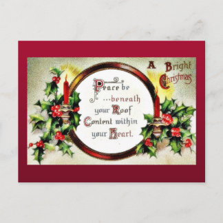 Cartes Pour Fêtes Annuelles Salutation de Noël avec des voeux écrits dans un m