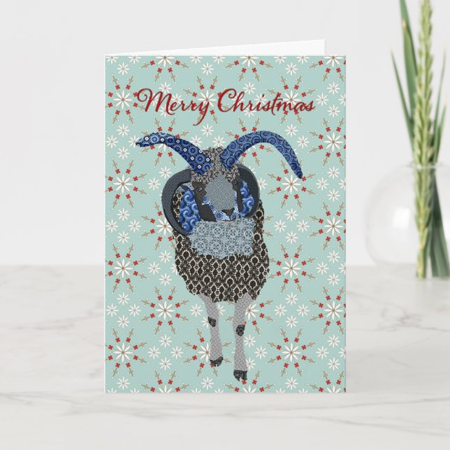 Cartes Pour Fêtes Annuelles Salutation de Noël de moutons de Winterland Jacobs (Devant)
