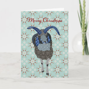 Cartes Pour Fêtes Annuelles Salutation de Noël de moutons de Winterland Jacobs