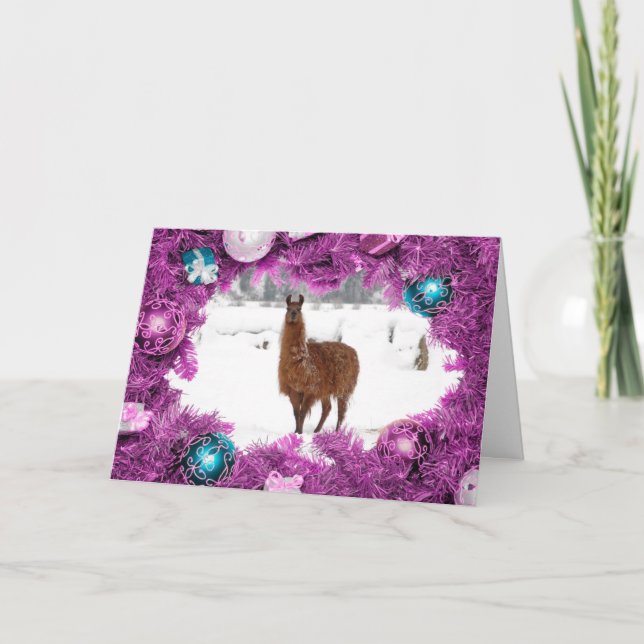 Cartes Pour Fêtes Annuelles Salutation de Noël des Fêtes Polyamores (Devant)