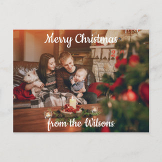 Cartes Pour Fêtes Annuelles Salutation de Noël familiale