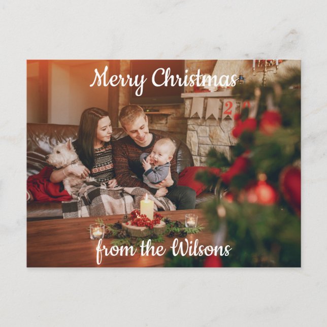Cartes Pour Fêtes Annuelles Salutation de Noël familiale (Devant)