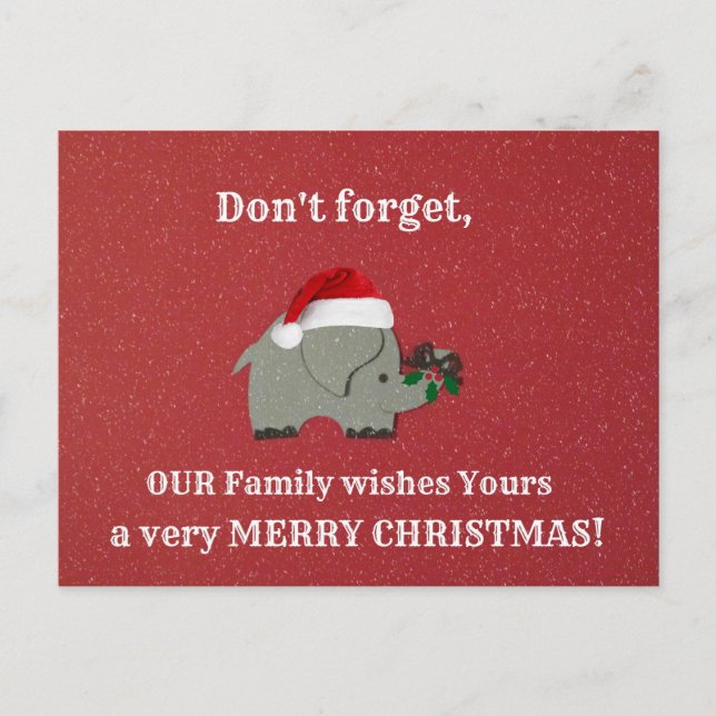 Cartes Pour Fêtes Annuelles Salutation de Noël unique pour les amis. (Devant)