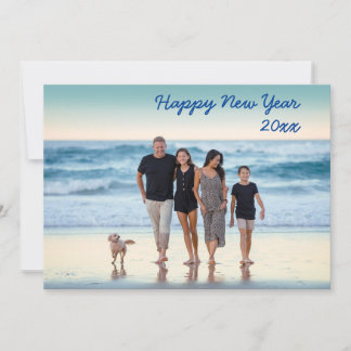 Cartes Pour Fêtes Annuelles Salutation de Nouvel An personnalisée :