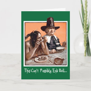 Cartes Pour Fêtes Annuelles Salutation de thanksgiving