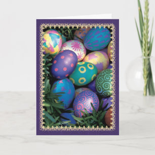 Cartes Pour Fêtes Annuelles Salutation de vacances d'oeuf de pâques