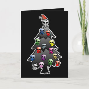 Cartes Pour Fêtes Annuelles Salutation de vacances sombres et gothiques