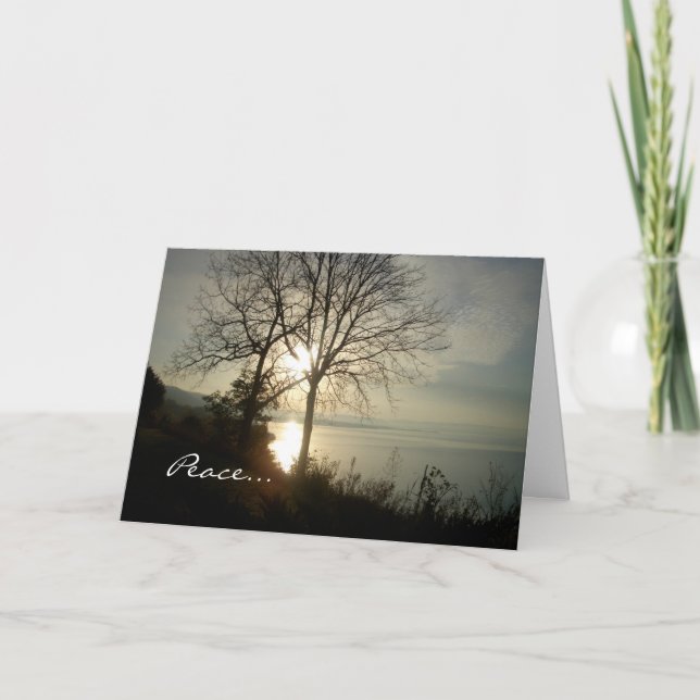 Cartes Pour Fêtes Annuelles Salutation de vacances Sunrise (Devant)