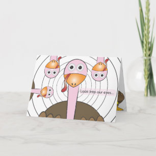 Cartes Pour Fêtes Annuelles Salutation drôle de thanksgiving
