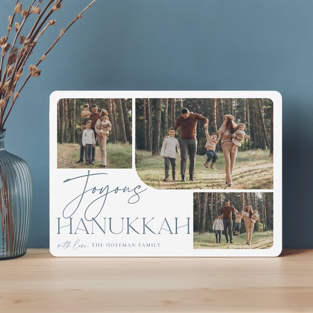 Cartes Pour Fêtes Annuelles Salutation festive | Joyous Hanoukka 3 Photo (Créateur téléchargé)