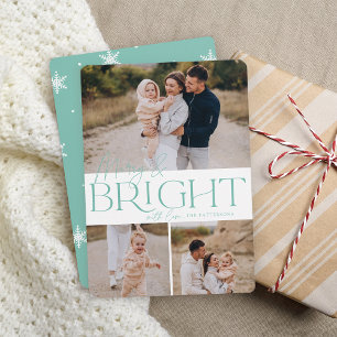 Cartes Pour Fêtes Annuelles Salutation festive   Photo Joyeuse et brillante 3