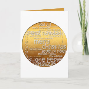 Cartes Pour Fêtes Annuelles Salutation internationale Noël Navidad Noel C