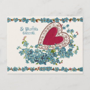 Cartes Pour Fêtes Annuelles Salutation Valentine avec coeur