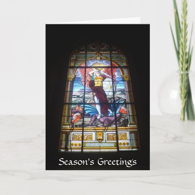 Cartes Pour Fêtes Annuelles salutations angéliques (Devant)