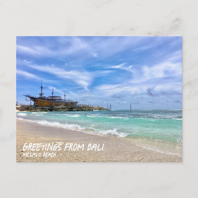 Cartes Pour Fêtes Annuelles Salutations de Bali Postcard (Devant)