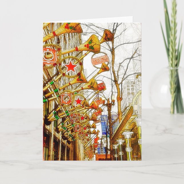 Cartes Pour Fêtes Annuelles Salutations de Chicago