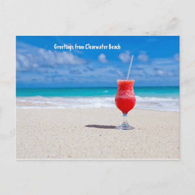 Cartes Pour Fêtes Annuelles Salutations De Clearwater Beach (Devant)