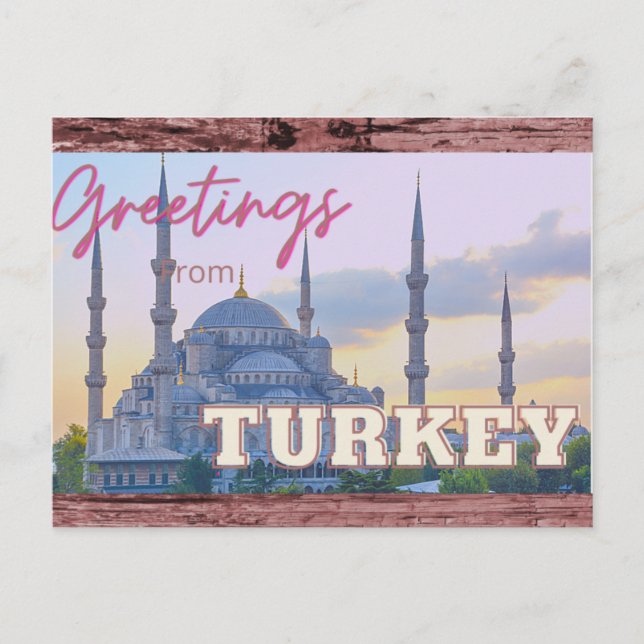 Cartes Pour Fêtes Annuelles Salutations de la Turquie (Devant)