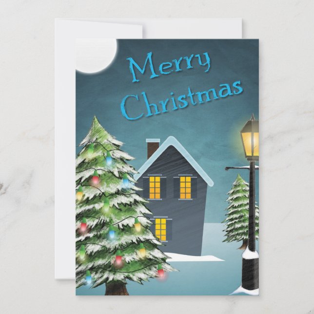 Cartes Pour Fêtes Annuelles Salutations de Noël (Devant)