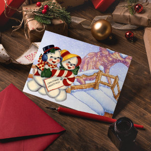 Cartes Pour Fêtes Annuelles Salutations de Noël