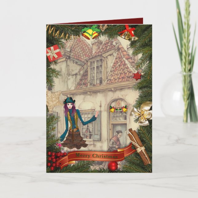 Cartes Pour Fêtes Annuelles Salutations de Noël Anton Pieck (Devant)