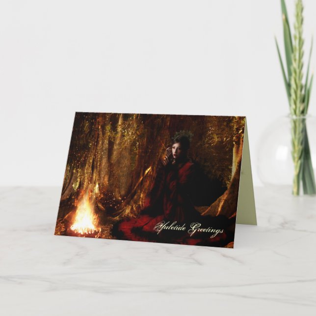 Cartes Pour Fêtes Annuelles Salutations de Noël de déesse (Devant)
