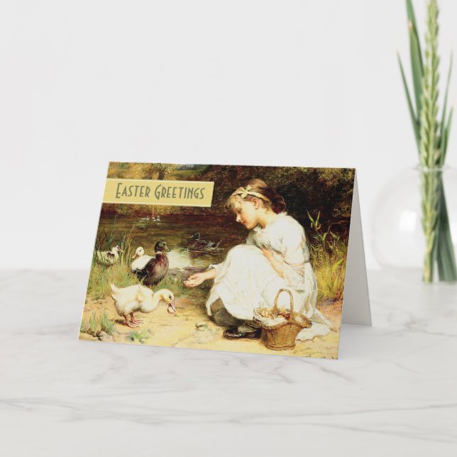 Cartes Pour Fêtes Annuelles Salutations de Pâques.Carte de Pâques personnalisé (Devant)